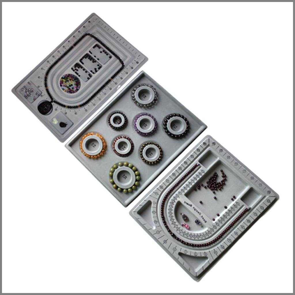 DIY Jewelry Design Plate: Bracelet & Necklace Measuring Tray with Beading Scale