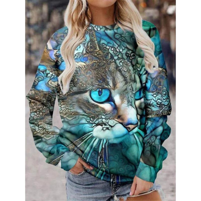 Женская футболка с принтом в виде граффити и чернил — фото 14