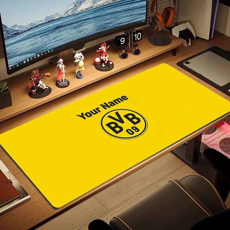 Bsc Young Custom Name Large Size Mouse Pad Large Gaming Table Cushion Non-slip Laptop Tablet Big Mousepad XXL Mat Mini PC Playmat With Lock Edge