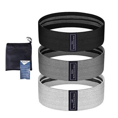 Squat hip resistance band Polyester cotton yoga body tension band indoor fitness hip lifting ring elastic band