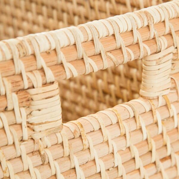 Nitori Rattan Basket Horizontal NITORI 8421032 RD-001, Half, Natural,
