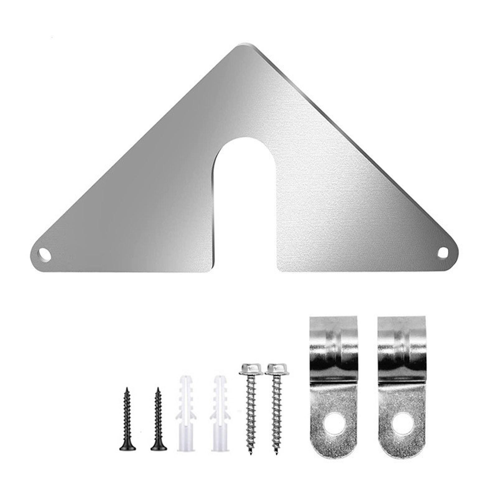 

Faucet Installation Fixing Plate, Faucet Hose Metal Bracket, Easy To Install, Suitable For Most Indoor And Outdoor Faucets one size срібний