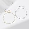 New Crystal Flower Stainless Steel Bracelet Women Fashion Personality Korean Bracelet Jewelry Accessories Anniversary Gift