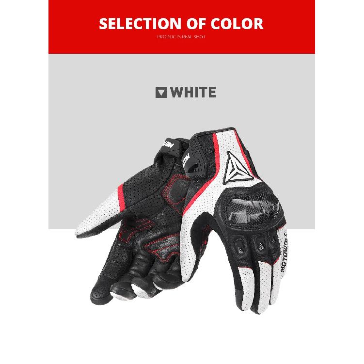 Motorcycle Gloves Men's Leather Gloves Wear-resistant Scratch Resistant Breathable Off-road Gloves Anti Slip Riding Equipment