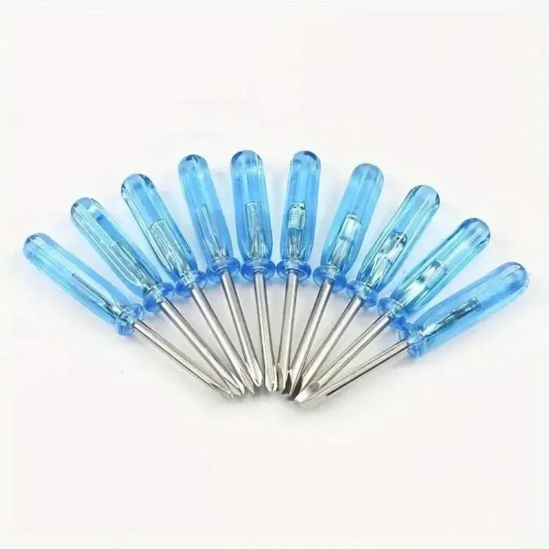 10-Pack Mini Phillips Screwdriver Set 2mm Cross/Horizontal Head Precision Repair Tools for Toys and Electronics Hand Exercise