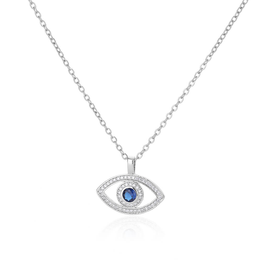 Stainless Steel Evil Eyes Pendant Necklace For Womens Jewelry Clavicle Chains Necklaces Gifts Party Dropshipping
