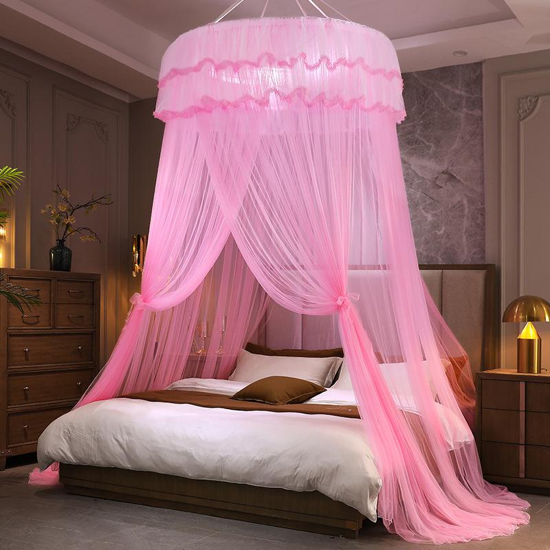 Hanging Dome Mosquito Nets Foldable Encrypted Net Home Bed Nets for 1.5 1.8 Meter Bed Princess Ceiling Net