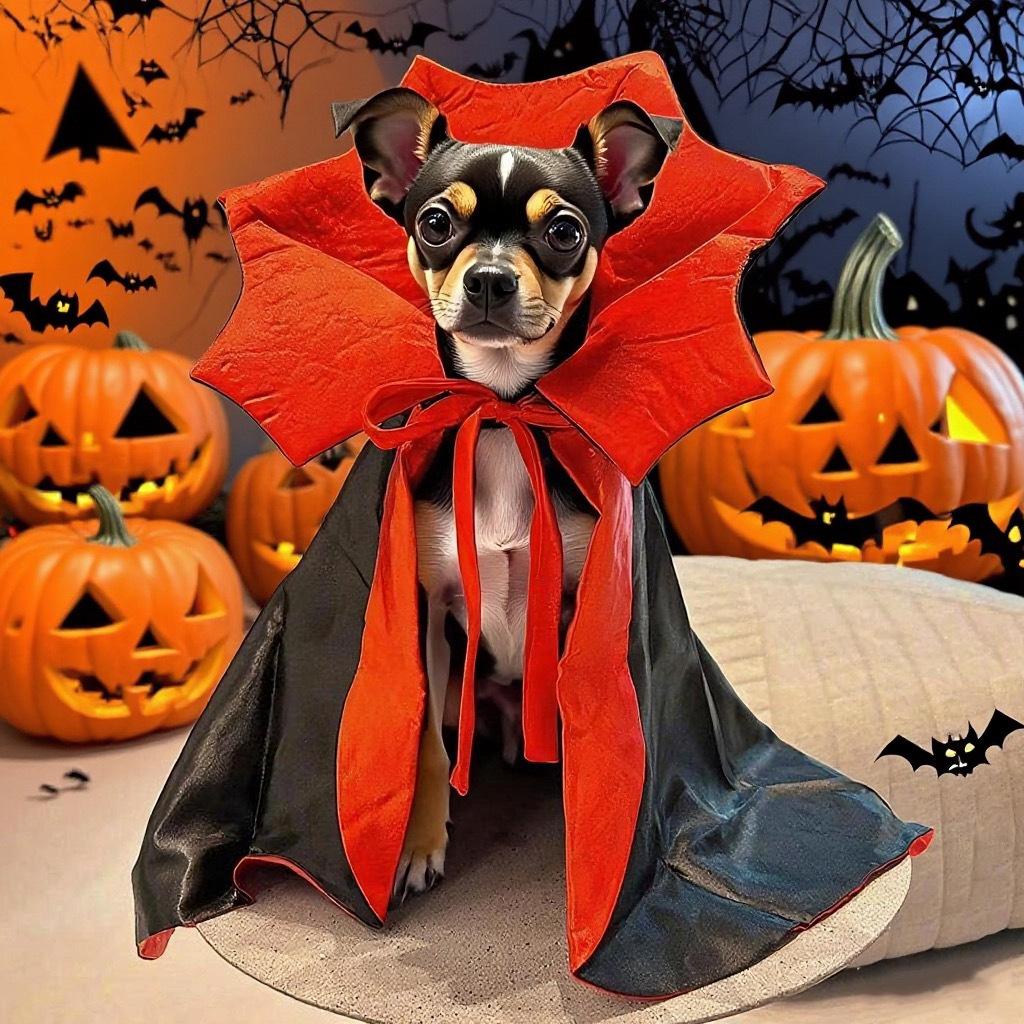 Funny Halloween Magic Cape for Cats and Dogs