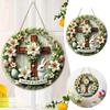 Easter Wooden Tag Rabbit Welcome Door Sign Festive Atmosphere Background Wall Decoration Wall Bling Decorations For Party