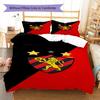Sport Club Do Recife Pattern Bedding Set Quilt Cover Pillowcase Home Decor Gift (1 * duvet cover + 2 * pillowcase, without core)
