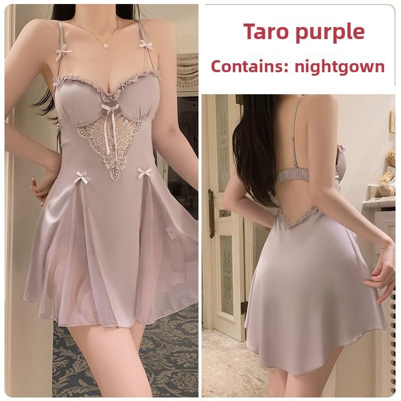 Sleepwear Set With Satin Fabric And V Neck For Comfortable Lounge And Nightwear
