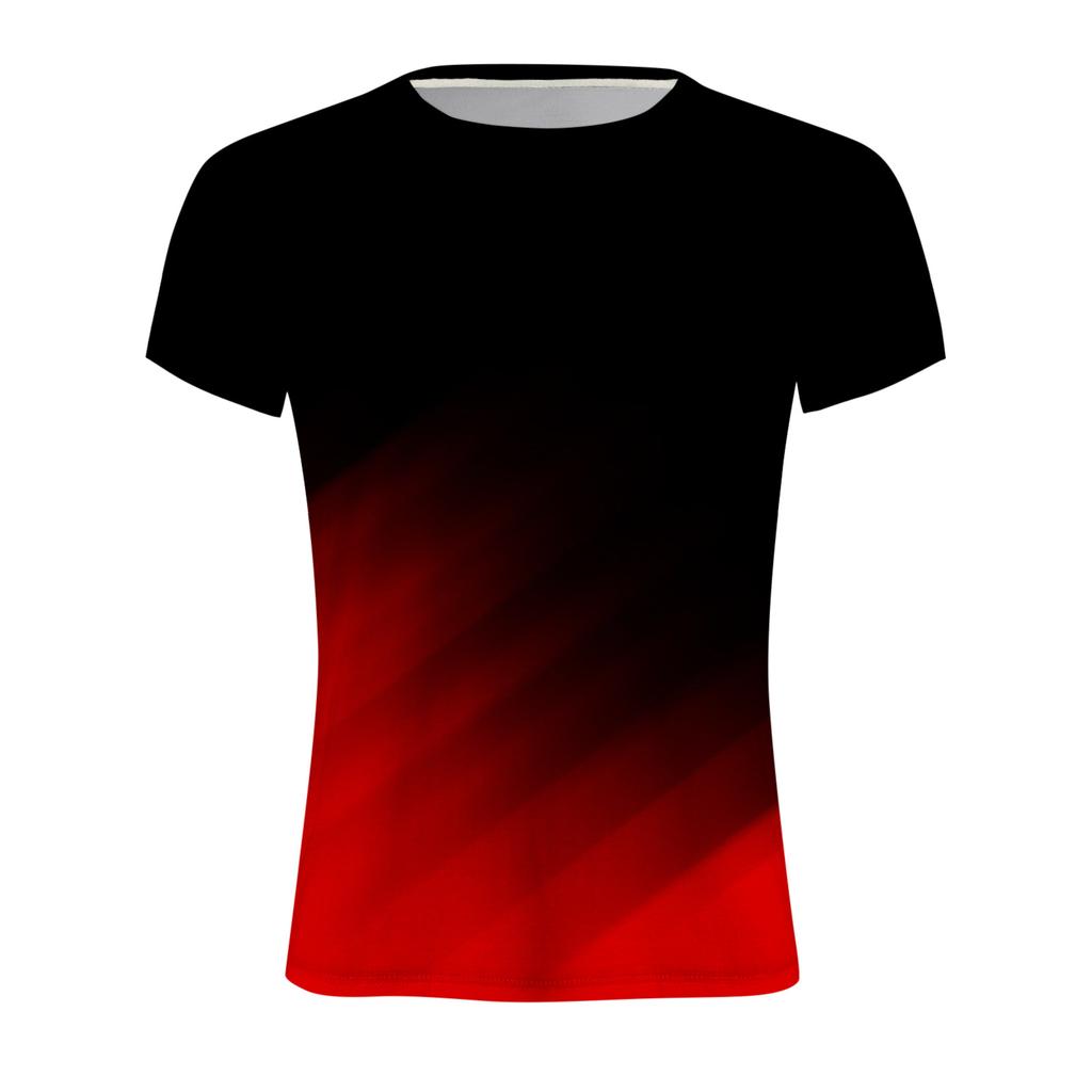 Summer Round Neck 3D Modern Art Patterns Print Top Fashionable Casual Short Sleeved Men's T-shirts