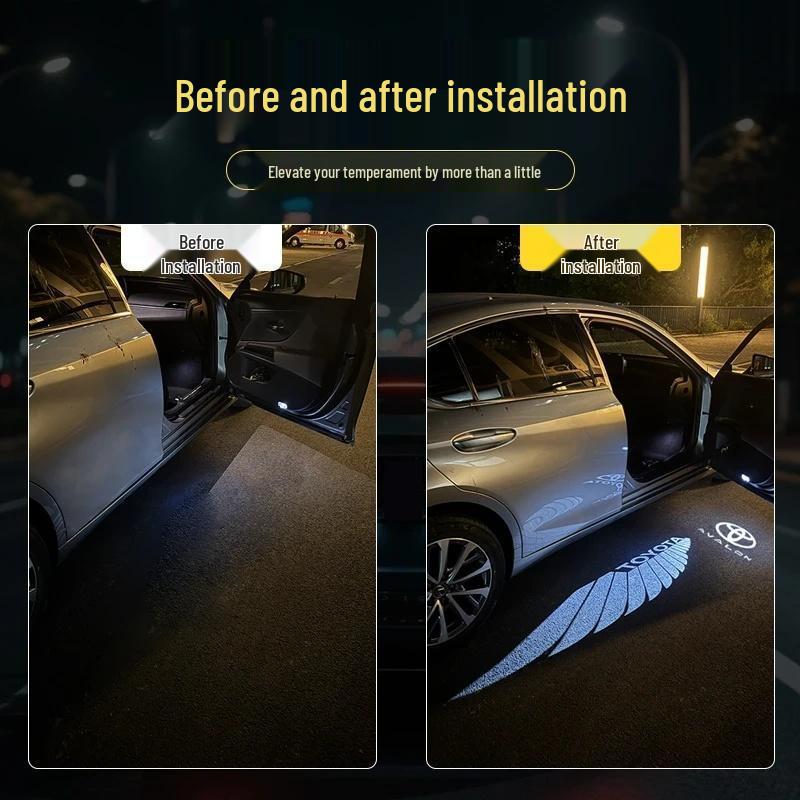 Toyota Camry Dual Lens Projection Ambient Door Light Modification