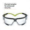 3M SecureFit Safety Clear with Glasses, Lens, Gasket, SF401AF-FM [Used]