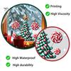 Durable Holiday Window Displays Candy Christmas Tree Static Sticker, Waterproof PVC Removable Decorative Gifts for Friends Glass Clings, Decal