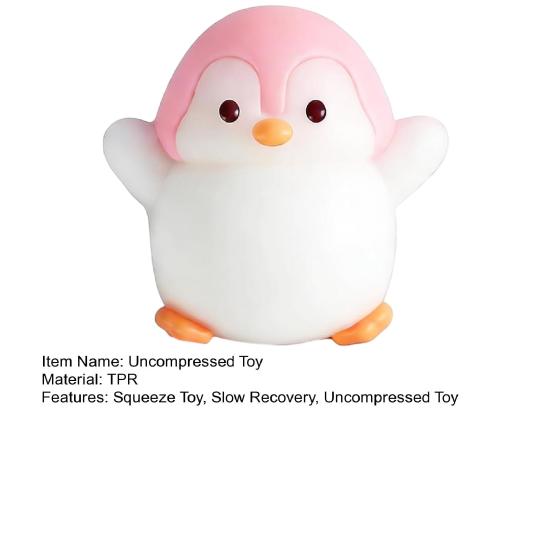 Yousheng Squeeze Toy with Cuet Penguin Shape Fidget Toy Stress Relief Sensory Toy Soft TPR Squeeze Figure for Kids Teens Adults