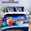 3pcs Turbo pattern bedding set duvet cover set includes duvet cover &pillowcases, perfect all season bedroom decoration & gift
