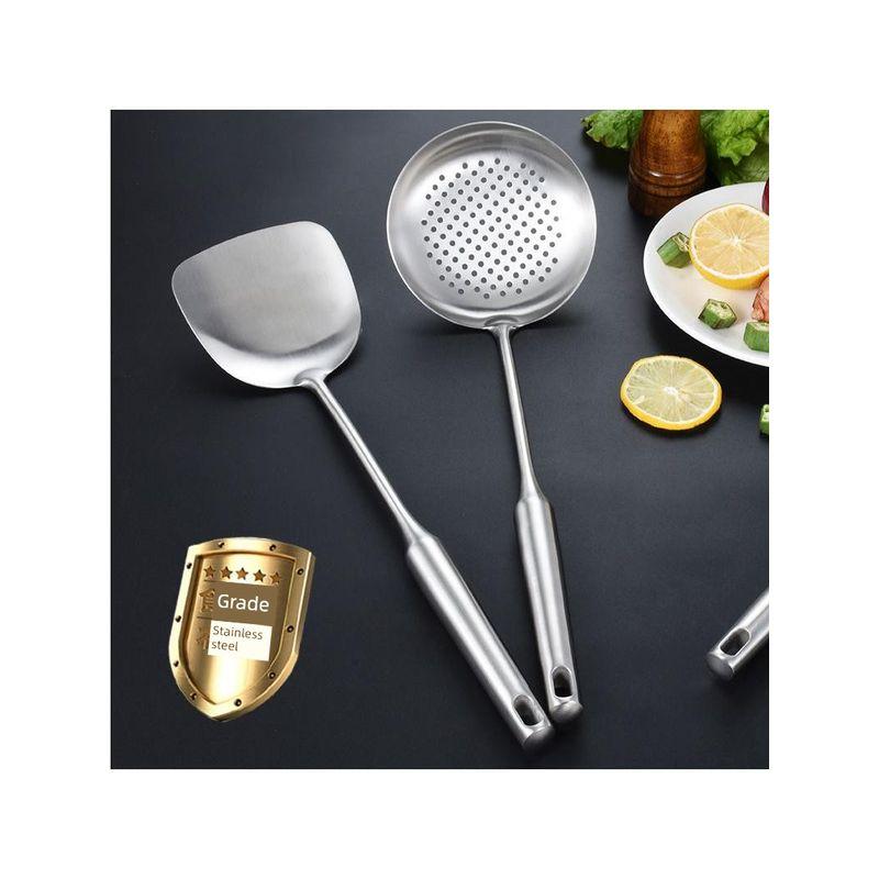 For Home Kitchen Thickened Stainless Steel Spoon Spatula Spatula Kitchenware Suit Spatula Large Spoon Spatula