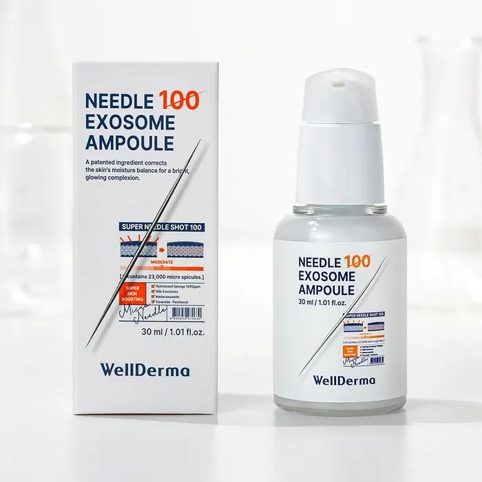 Welderma Needle 100 Exosome Speckle Ampoule Needle Shot Pore Reduction 30ml