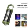 Mini Newest COB Ultra Bright Flashlight Rechargeable LED Keychain Hanging Portable Light Waterproof Keyring Camping Pocket Lamp