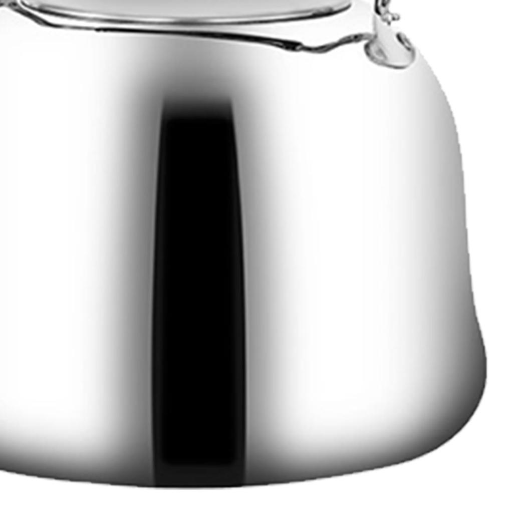 Steel Stainless Boiling Kettle Whistling Audible Alarm Large Opening Stovetop Teapot With Tea
