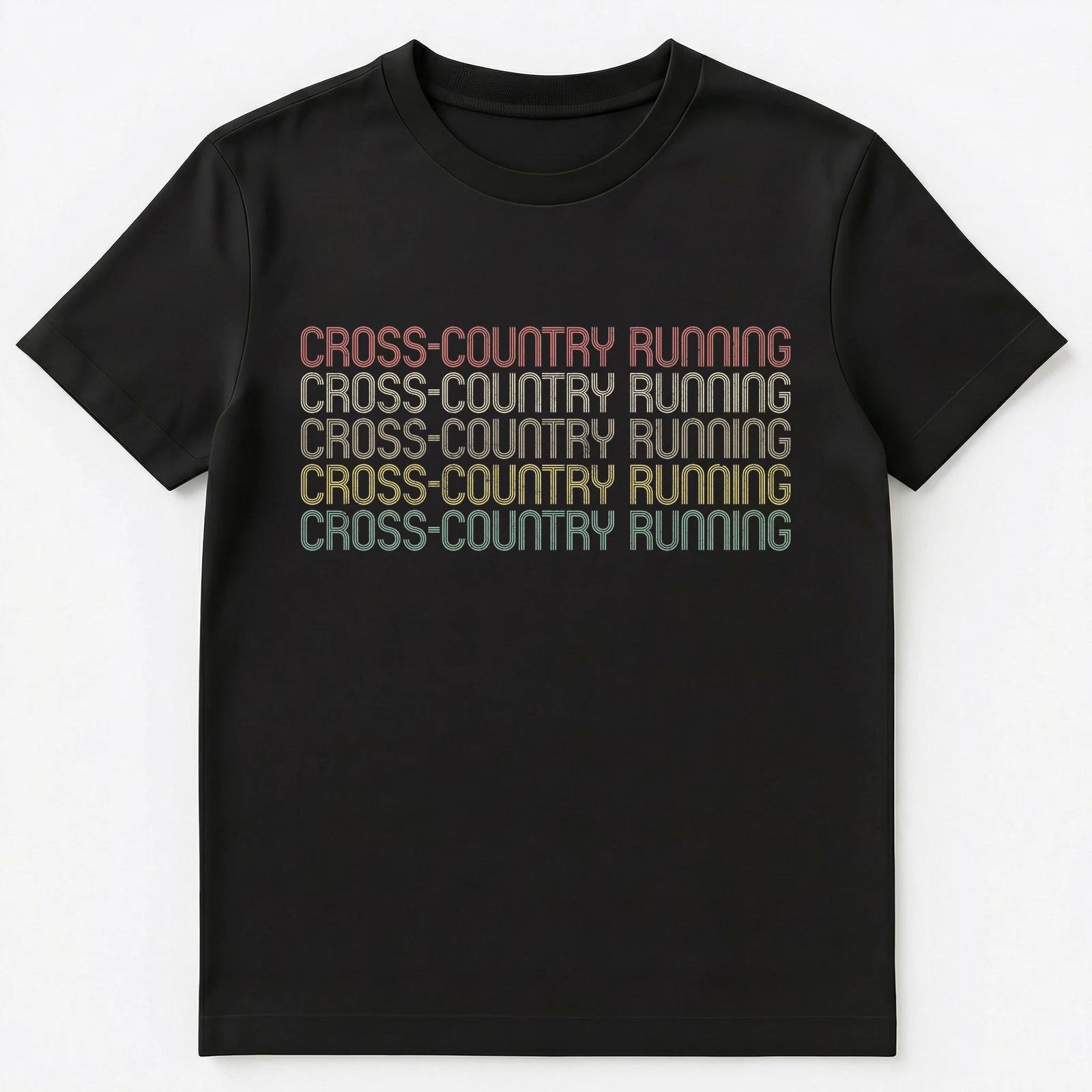 Retro Style Cross Country Running Unisex T-Shirt M