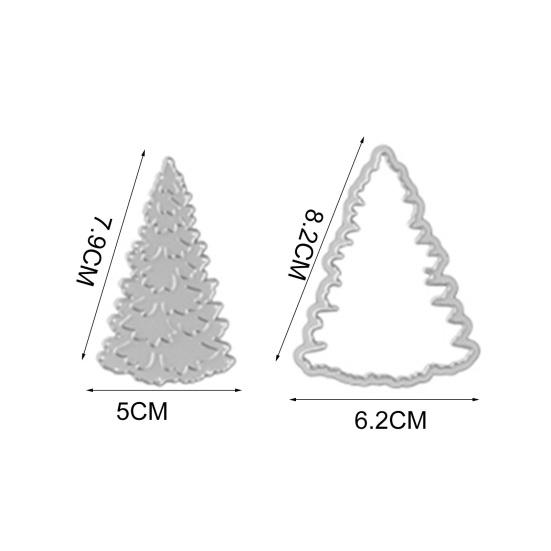 Vánoční stromeček kovové vyřezávací raznice DIY Scrapbooking papírové karty Řemeslná šablona