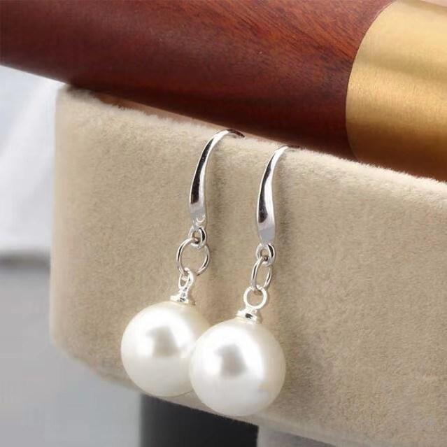 

Three Colors Charming Women Pearl Hook Earings Exquisite Woman Wedding Party Jewelry