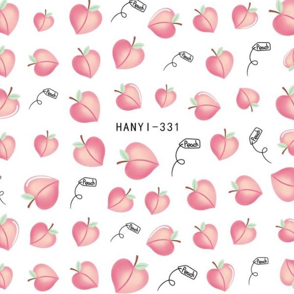 1 list Fruits 3D samolepky na nehty Medúzy Samolepící obtisky Příslušenství Manikúra Gel Polish Tipy Dekorace