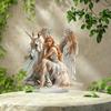 Angel and Horse, Ponytail Home Tabletop Decorations, Home and Office Desktop Decoration, Unique Gift for Nature Enthusiasts, Nurseries, Home Desk Liv