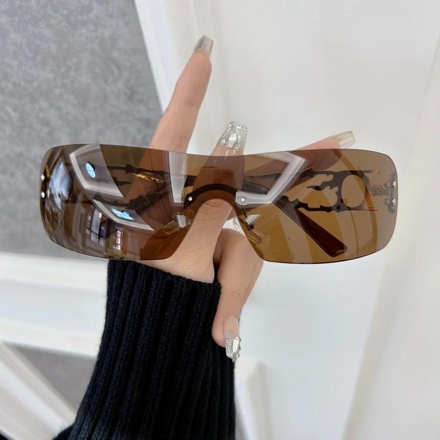 Casual Square Sunglasses Women Men Rimless Sun Glasses Female Male Designer Brand Lovely Travel Outdoor