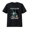 Cool Streetwear Realistic Wolf Pack Inspirational Quote Print Casual T Shirt Vintage Soft Stretched Fashion Unisex