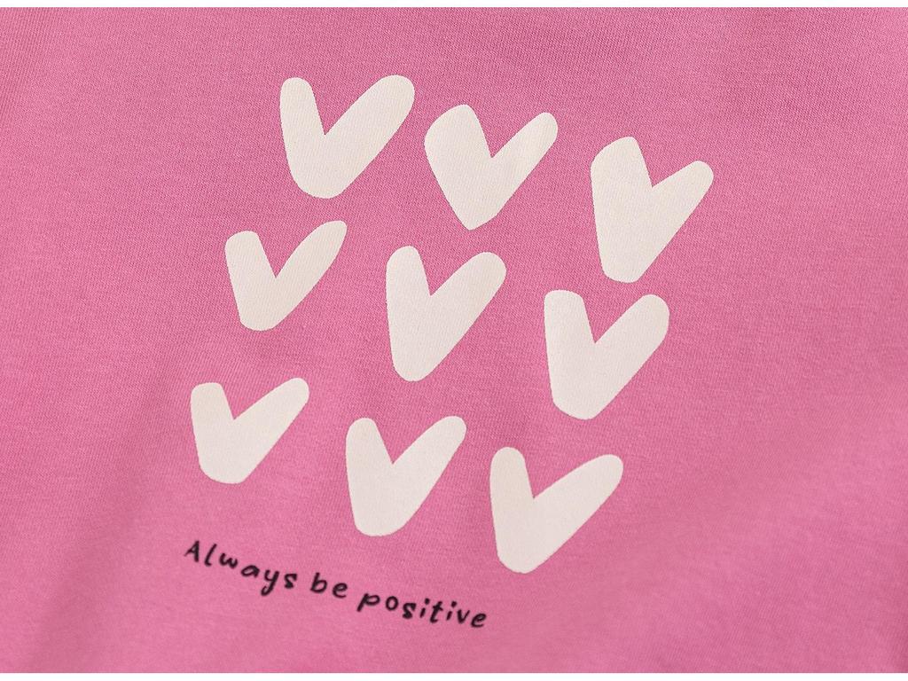 2024 Spring Cute Heart Print Pullover for Girls - Casual Crew Neck Sweatshirt for Baby and Children.