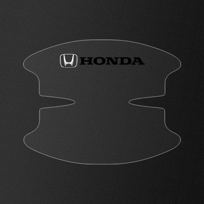 8 ks Průhledná miska pod kliku dveří auta Ochranná nálepka proti poškrábání Pro Honda Fit Mugen Insight Type S R VTEC DOHC Modulo Vezel Legend RR Si