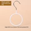 Multi-Functional Ring Scarf Hanger Single Plastic Coated Non-Slip Towel Rack Storage Trace Simple Tie Hanger