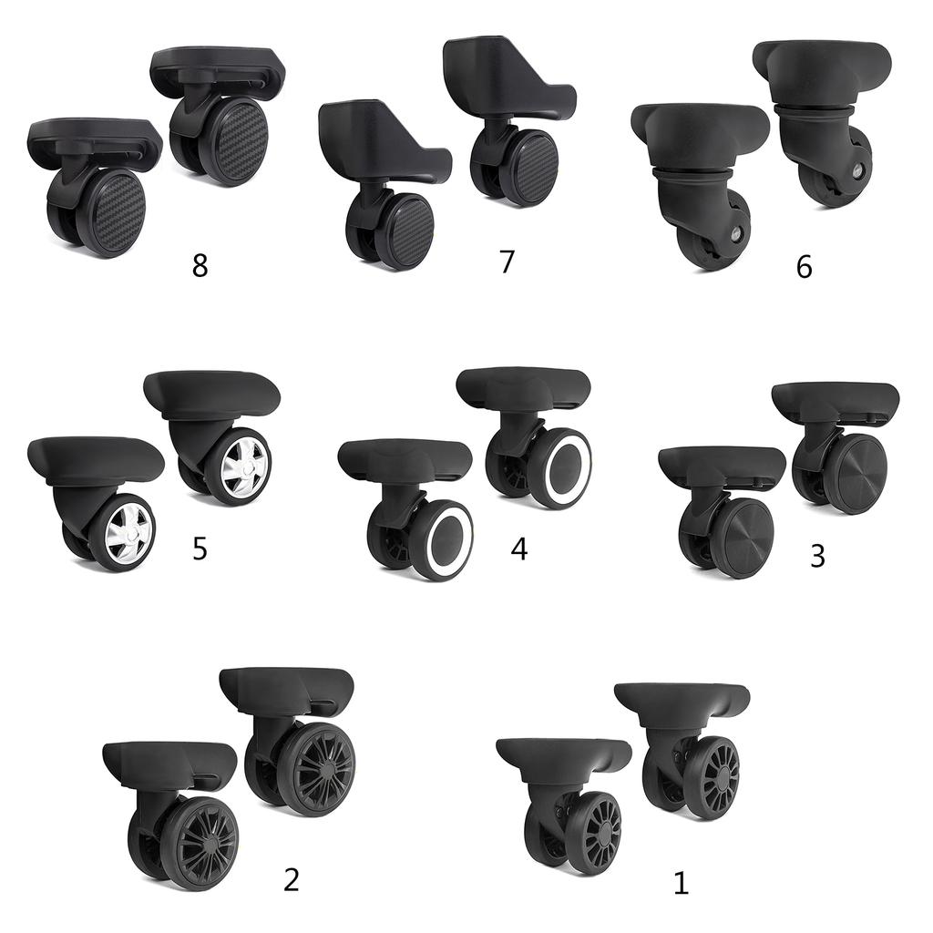 Trolley Case Luggage Wheels Luggage Swivel Left and Right Wheels DIY Suitcase Replacement Parts for Most Suitcases