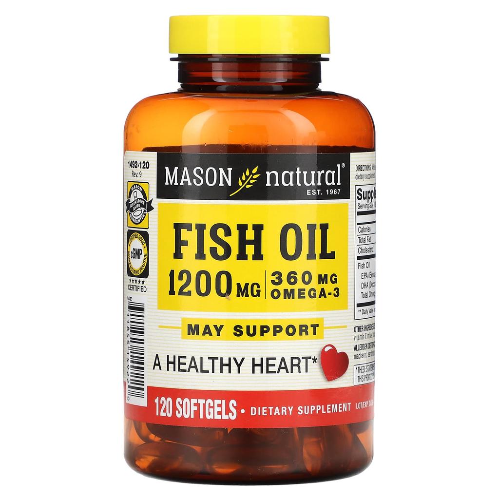 Fish Oil, 1,200mg, 120 Softgels