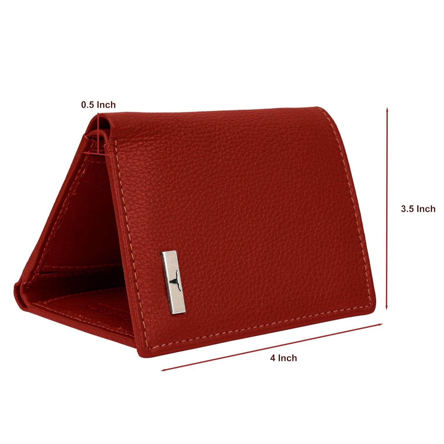 Мужской кожаный кошелек Travis Red — фото 3