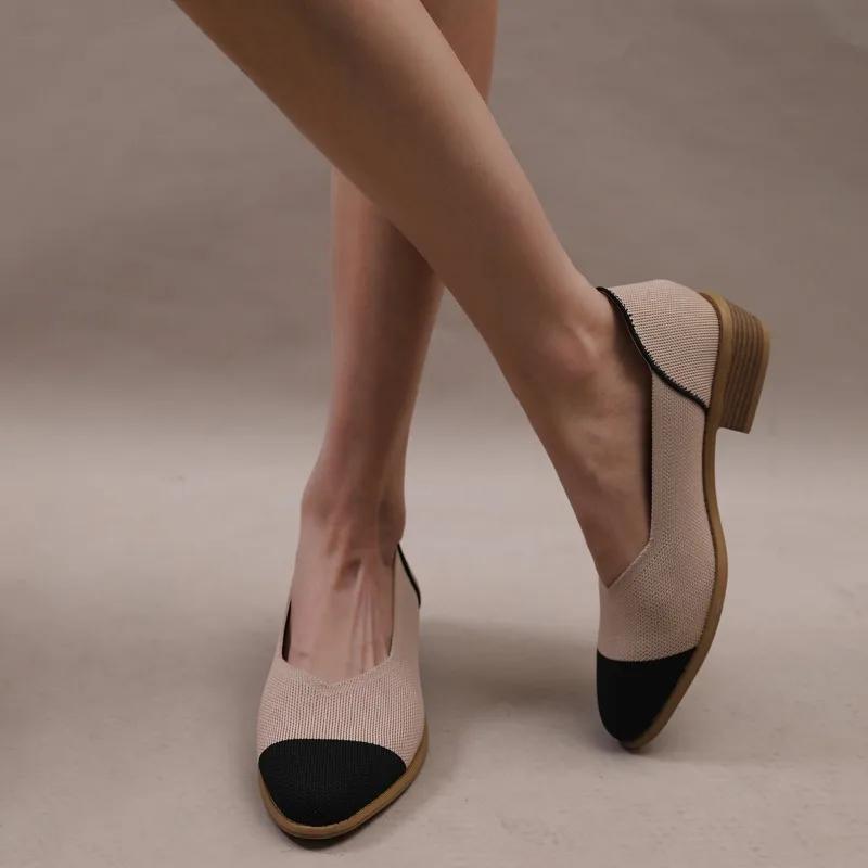 Fashion Lightweight and Breathable Women's Work Shoes 2024 Autumn Fashion Shallow Mouth Women's Pumps Simple Versatile Pointed Toe Shoes