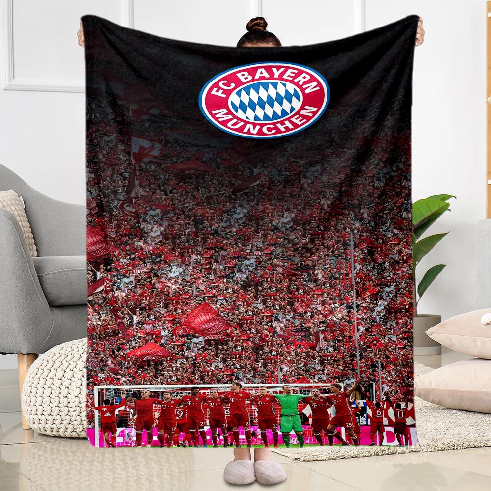 Bayern Munich Blanket Soft Warm Cozy Suitable for Couch Sofa Bedding Four Seasons Universal Modern Gifts For Family Or Friends
