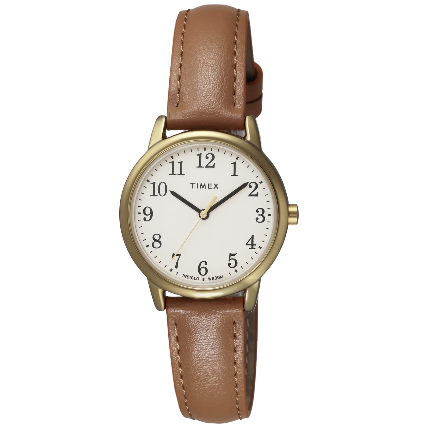 

[TIMEX] Easy Reader Ivory Dial Brass 30MM Quartz Watch TW2V69200 Brown