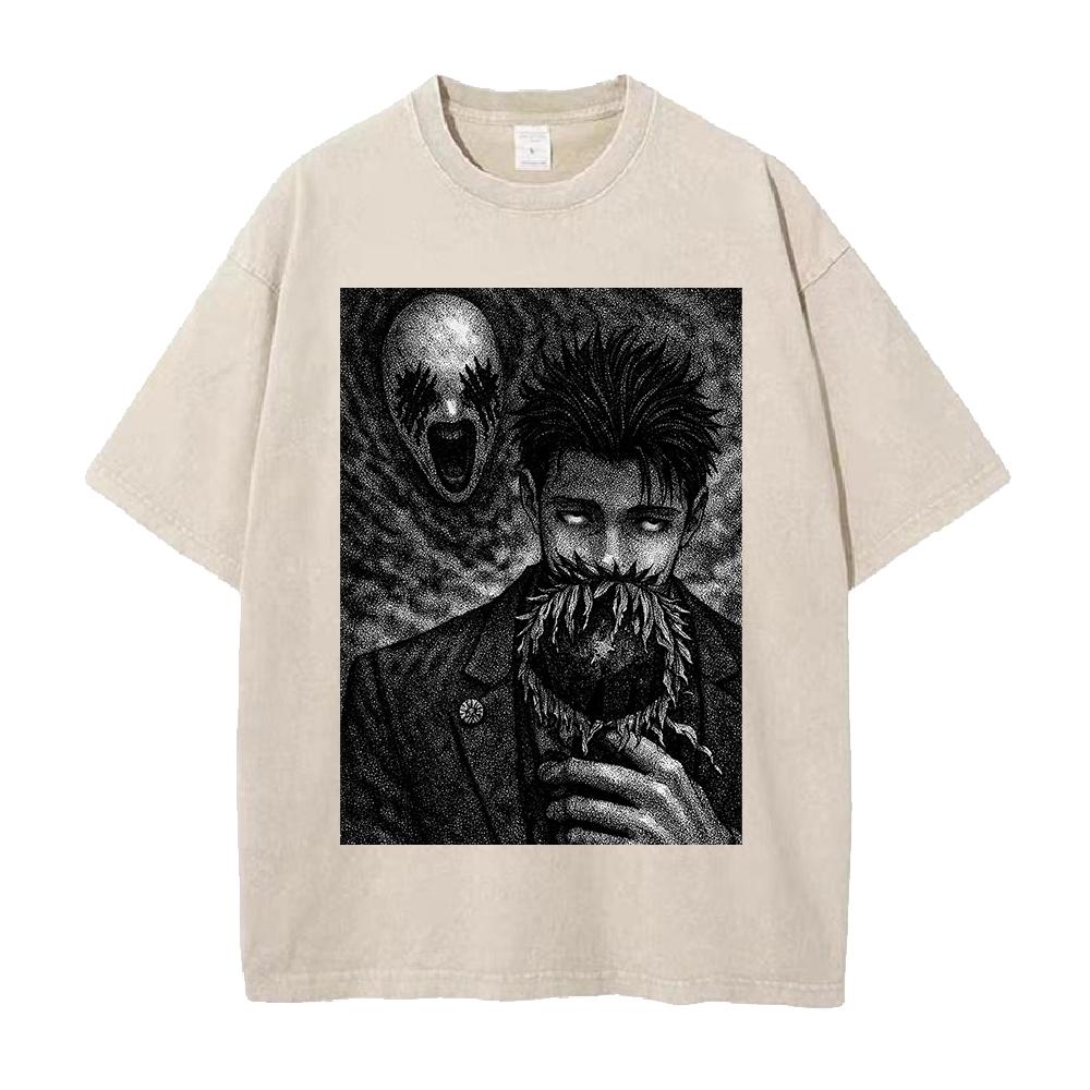 

Hiromi Higuruma Jujutsu Kaisen T Shirt Anime Washed Oversized Tshirt Summer Casual Short Sleeve Cotton Tees Tops Men Clothing S