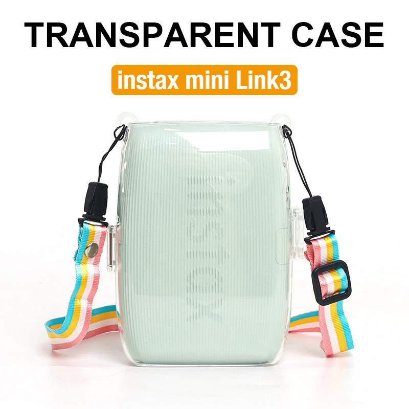 [Film Lab] Instax Mini Link3 Transparent Case Camera Protective Case with Strap CAA81
