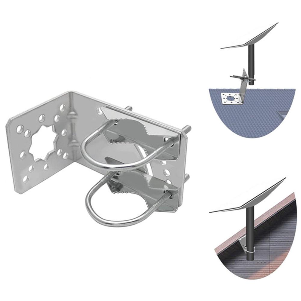 For Eave For Outdoor Use Adjustable Wall Mount Flat Places Rooftops Easy Installation Height Adjustable Bracket