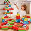 Magical 3d Rail Car Children'S Versatile Magnetic Building Blocks Diy Assembly Electric Rail Car High Speed Rail STEM Toys Gifts