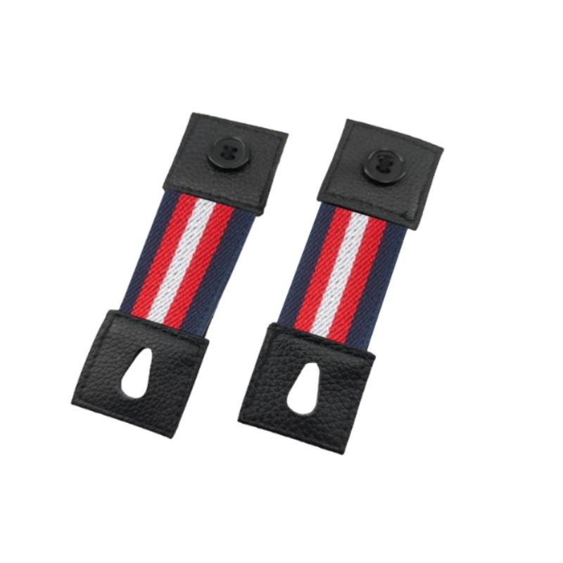 Adjustable Elastic Shirt Sleeve Bands with Non-Slip Cuff Holders -Fixed Button Closure for Men's Formal & Casual Attire