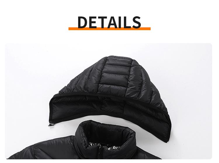 7.4V Heated Hooded Cotton Jacket with Four Controls and 25 Heating Zones for Outdoor Warmth