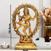 Gyllene Metallhantverk Shiva Idol Natraj Staty för Heminredning Dansande Shiva Natraja/Natrajan Prydnadsföremål Figurin Murti Dekoration & Gåvor
