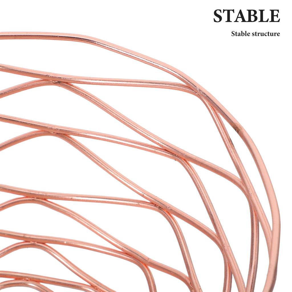 Iron Wire Fruit Basket Round Decorative Storage Bowl for Kitchen Counter Vegetable Snack Bread Organizer Fruit Baskets