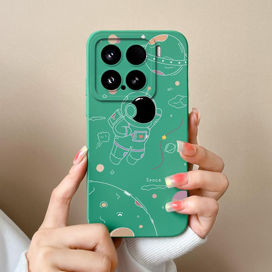 Candy Case For Xiaomi 15 Pro Phone Housing Soft Liquid Silicone Upgrade Full Protection Flowers Back Cover For Xiaomi15 Pro Capa